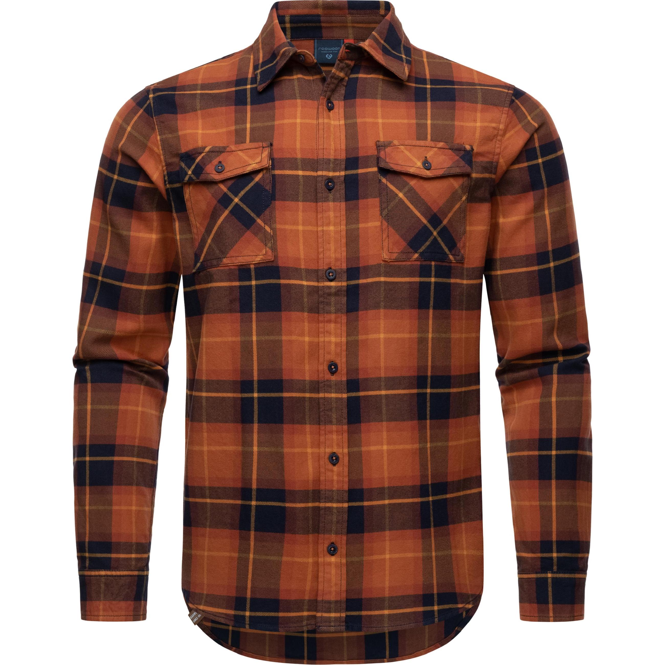 Ragwear, Herren, Hemd, Checki, Braun, (XL)
