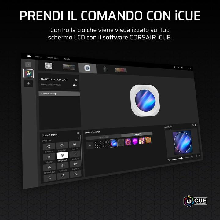 Actual product image Corsair Nautilus 360 RS LCD