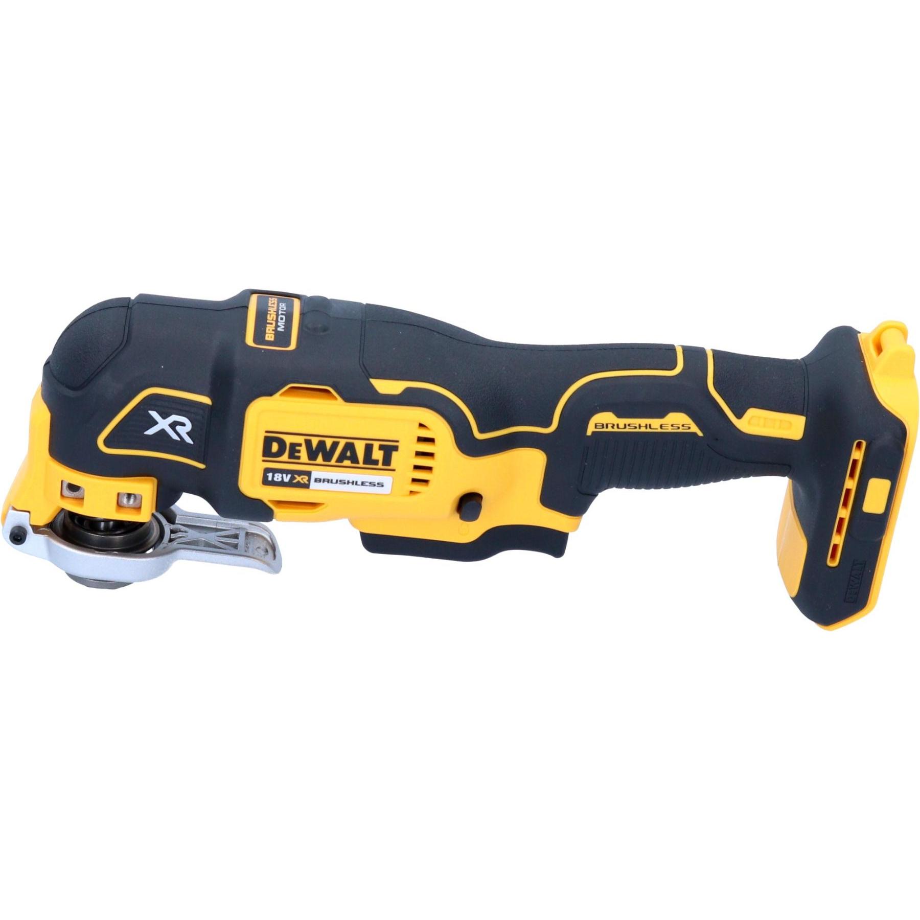 Thumbnail - DeWalt, Multifunktionswerkzeug, DCS 355 D1 Akku Oszillierer Multitool 18 V Brushless + 1x Akku 2,0 Ah + Ladegerät + Zube...