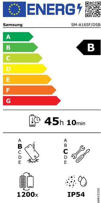 Etichetta energetica Samsung Galaxy A16 Worldline Tap on Mobile Edition, Produkttyp (Modulo, Samsung Galaxy A16)