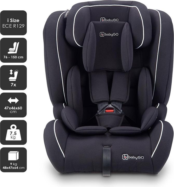 Actual product image BabyGo FreeFix Isize black (Child seat)