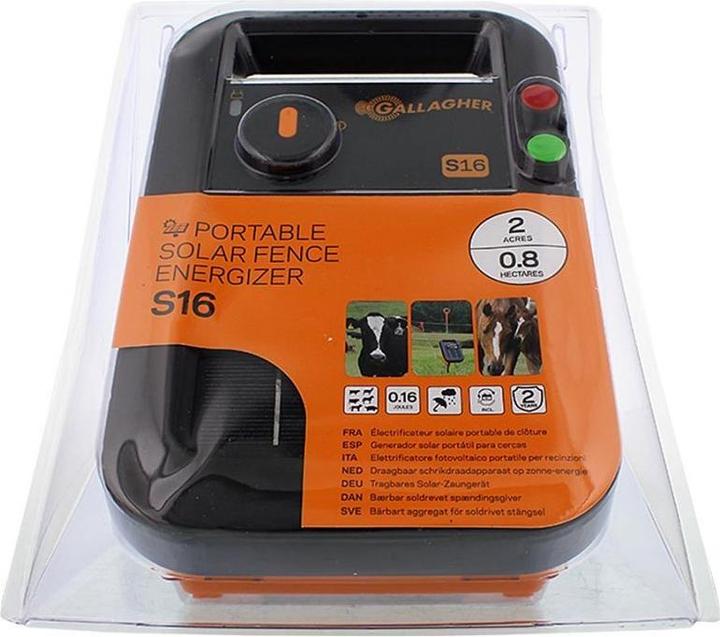Gallagher électrificateur avec batterie - 6v/0,16j s16