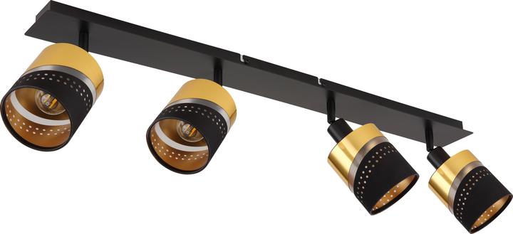 Produktbild Globo Strahler Metall Schwarz Matt, 4xe14