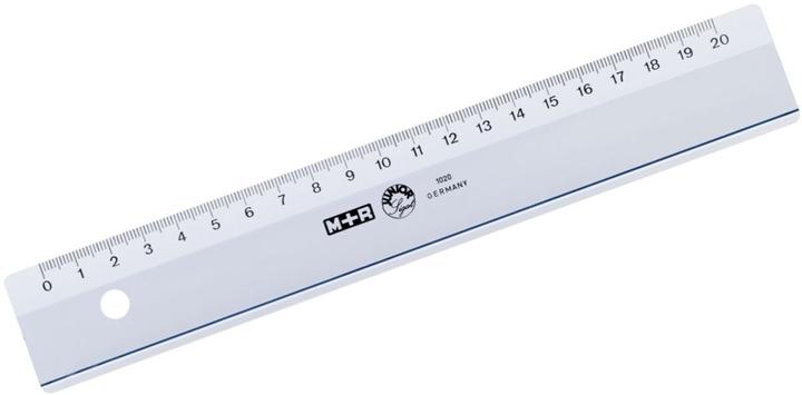 Image du produit M+r Règle large 20cm gris fumé (20 cm, Matières plastiques)