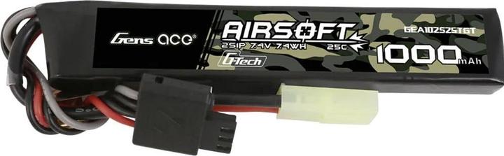Image du produit Gens Ace G-Tech 25C 1000mAh 2S1P 7.4V Airsoft Gun Lipo Battery with mini Tamiya Plug (7.40 V, 1000 mAh)