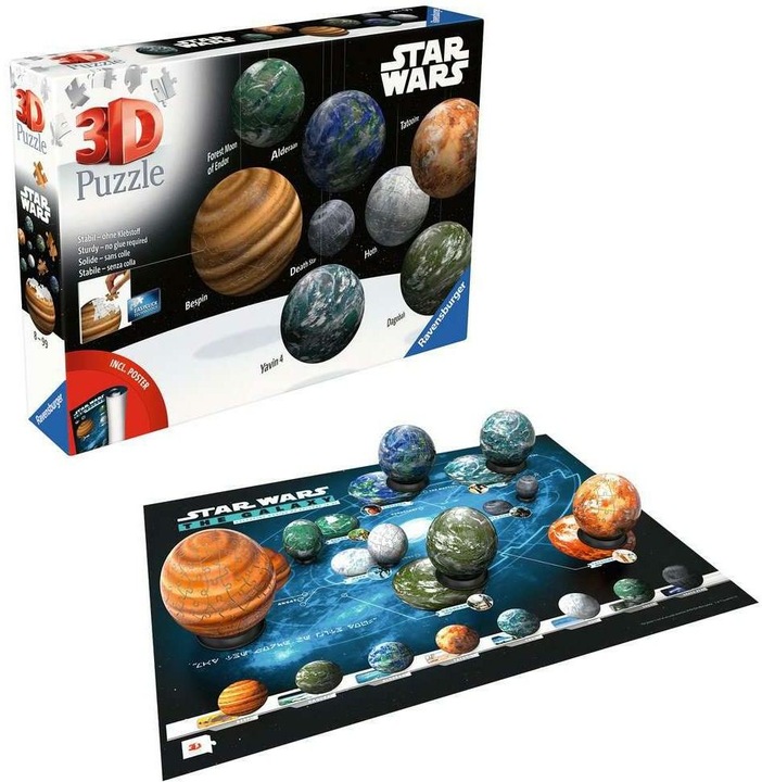 Productafbeelding Ravensburger Planeten in het Star Wars-sterrenstelsel (531 onderdelen)