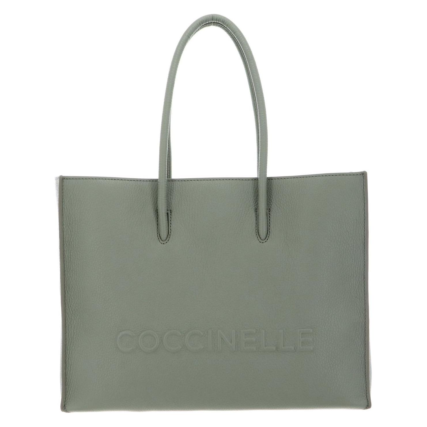 Coccinelle, Damen, Handtasche, Myrtha Maxi Log Handbag Grained Leather