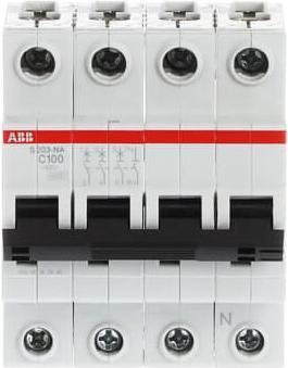 Immagine prodotto ABB S203-C100NA Interruttore automatico C-Car., 2CDS253103R0824