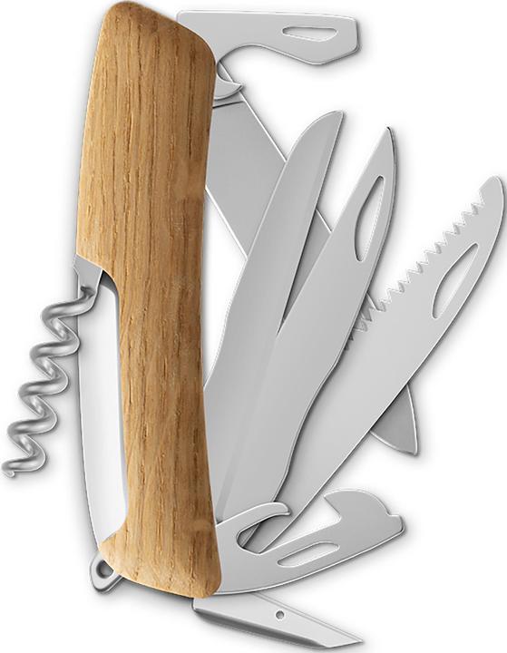 Actual product image Swiza Pocket knife Extra Large oak wood matt