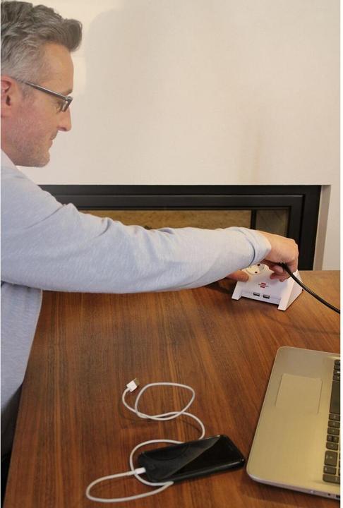 Produktbild Brennenstuhl Desktop Power USB Charger (4x, USB-A, 1.80 m)