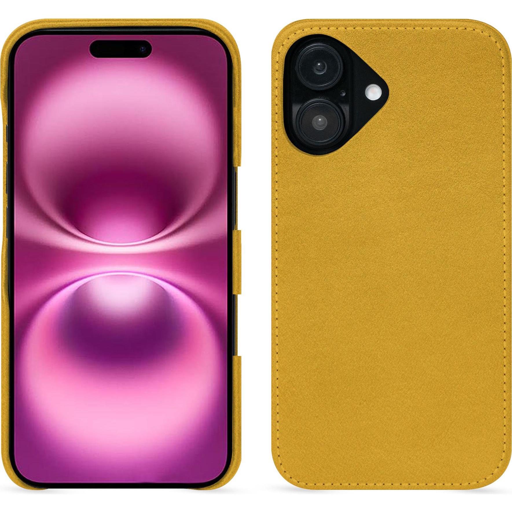 Noreve Lederschutzhülle (Apple iPhone 16 Plus), Smartphone Hülle, Orange