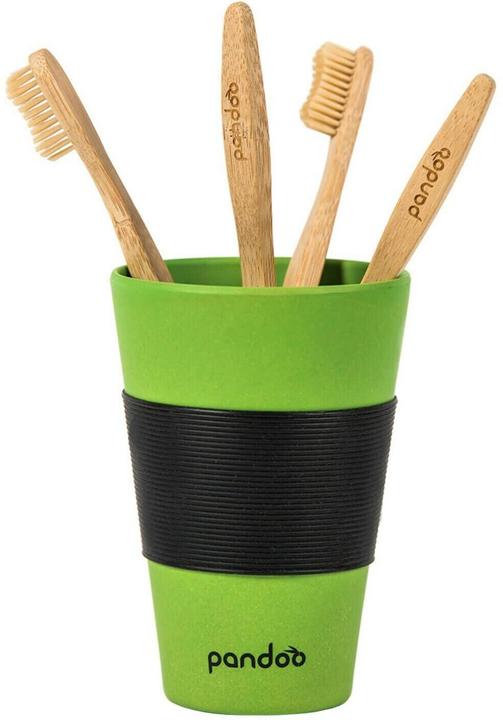 Actual product image Pandoo Bamboo toothbrush 4pcs (Medium, 4x)