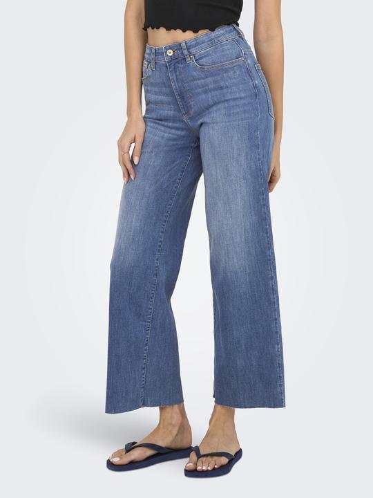 Immagine prodotto Only ONLANN-MADISON Hohe Taille Verkürzt Jeans Jeans mit weitem Bein (34)