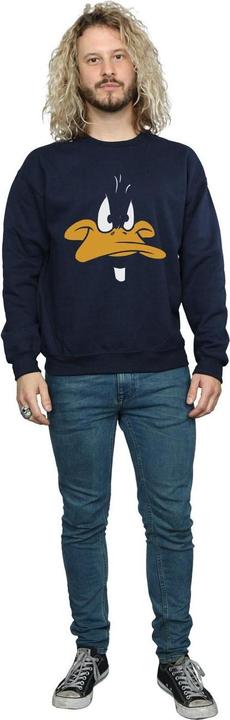 Produktbild Looney Tunes Mens Daffy Duck Face Sweatshirt (L)