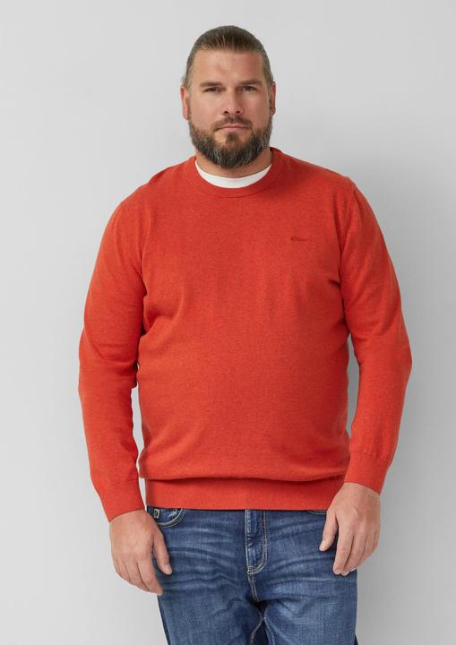 Actual product image s.Oliver Strickpullover Strickpullover mit Logo-Stickerei (3XL)