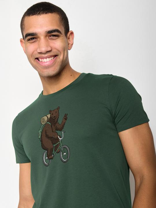 Actual product image Greenbomb T-Shirt Animal Bear Bike (XS)