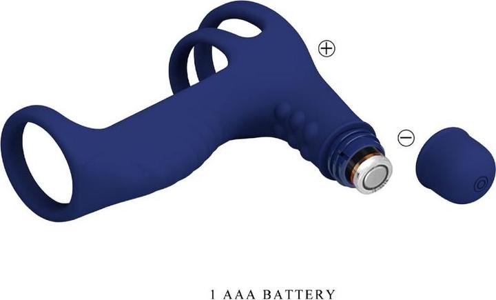 Image du produit Pretty Love Anneau Vibrant Elish Avec Extension Bleu (11 cm)