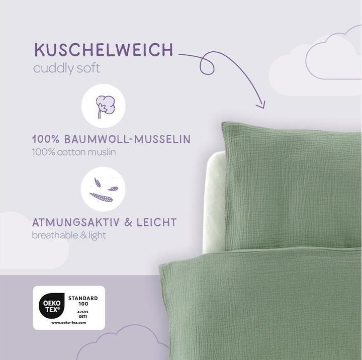 Immagine prodotto Träumeland Kinderbettwäsche Baumwollmusselin