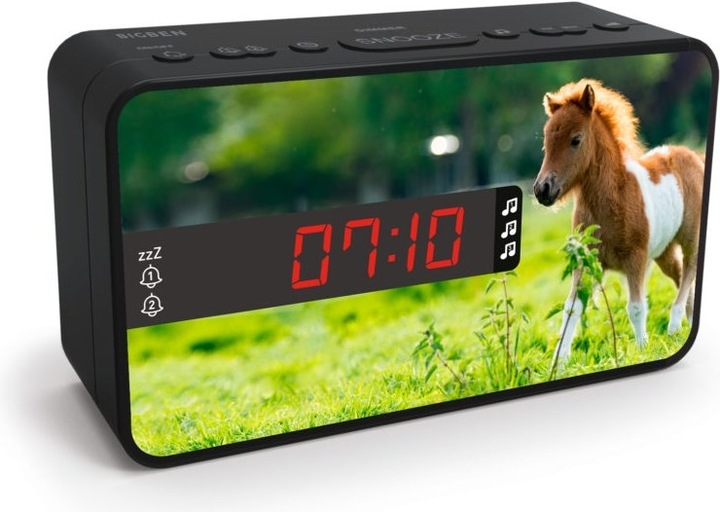 Productafbeelding Bigben Dubbele wekker R16 - Paarden