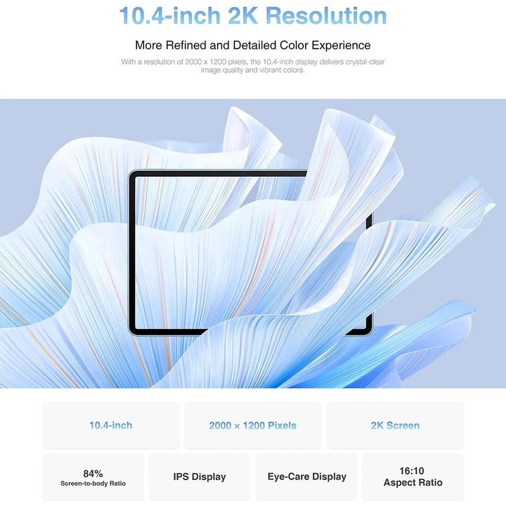 Productafbeelding Doogee T20S (Tablet 4G - 10,4", 128 GB, 8 GB RAM) Groen (10.40", 128 GB, Groen)