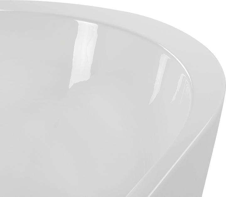 Actual product image Beliani Bath tub free-standing white oval 150 x 75 cm NEVIS (160 l, 150 cm, 75 cm)