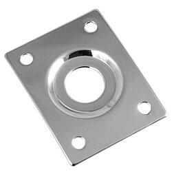 Thumbnail - AllParts AP AP 0637-010 Rechteck. Buchsenpl. chr (Instrumenten Ersatzteile), Zubehör Instrumente, Silber