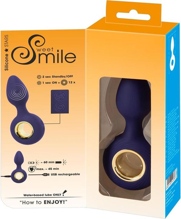 Actual product image Sweet Smile Vibrating Butt Plug