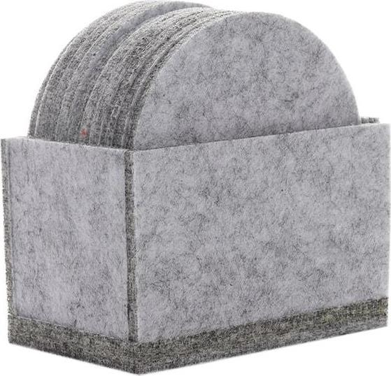 Actual product image JTI 10x felt drink coasters (1x)