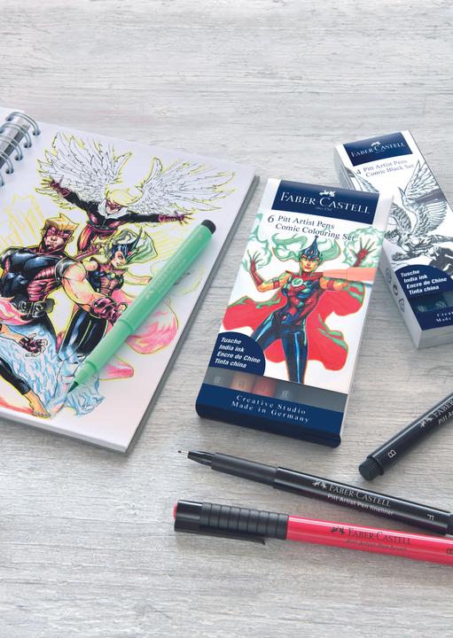 Produktbild Faber-Castell PITT Artist Pen Comic (6x)