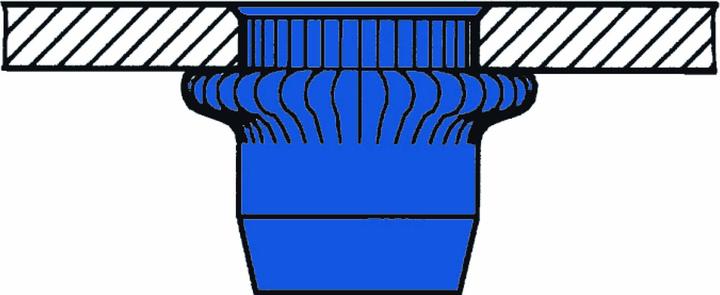 Produktbild Gesipa 1433713 Blindnietmutter (Ø x L) 9 mm x 15.5 mm M6 Stahl 250 St.