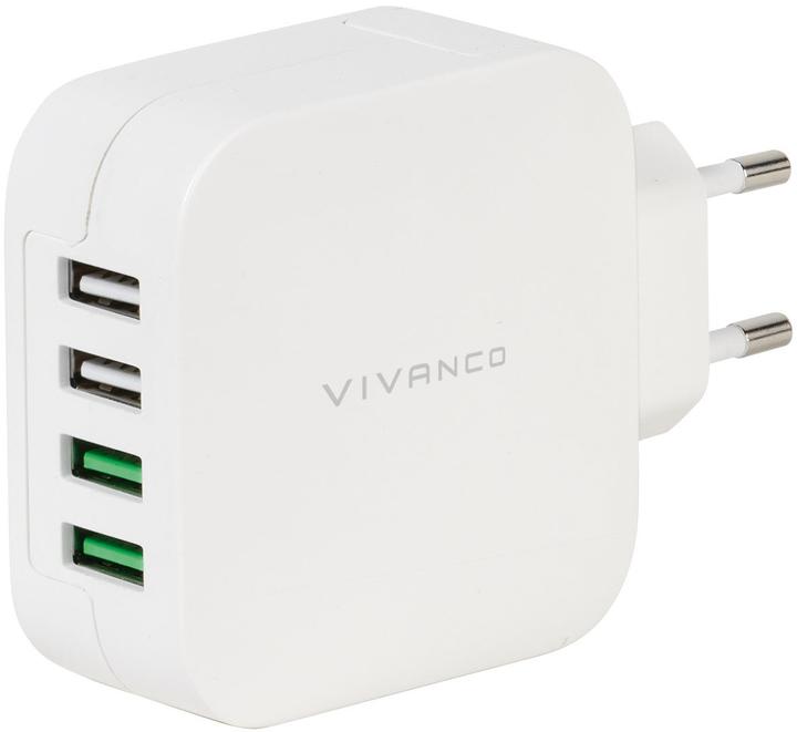Produktbild Vivanco USB Ladegerät mit Smart-IC (24 W, 4 Ports)