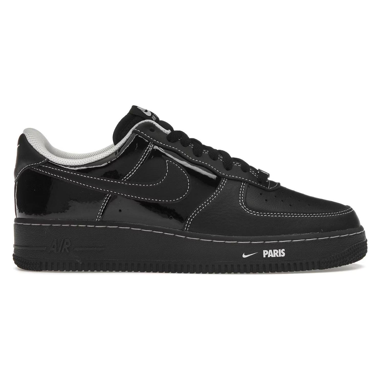 Nike, Herren, Sneakers, Air Force 1 Low City Pack Paris Patent, Blau, Rot, Weiss, Schwarz, (45)