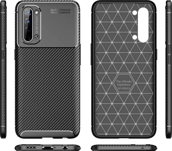 Produktbild Screenguard Oppo Find X2 Lite Hülle Carbon Design TPU Case (Oppo Find X2 Lite)
