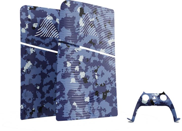 Produktbild Maxx Tech PS5 Slim Face Plates - Blue Wave Camo (PS5) (PS5)