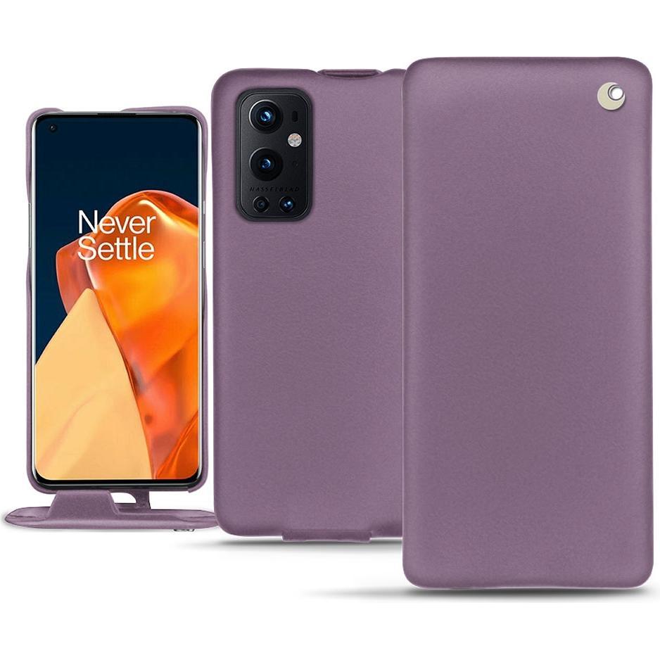 Noreve Lederschutzhülle vertikal (OnePlus 9 Pro), Smartphone Hülle, Violett