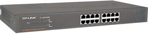 Produktbild TP-Link TL-SF1016, 16 Port 10/100 Mbit/s Rackmount-Switch (16 Ports)