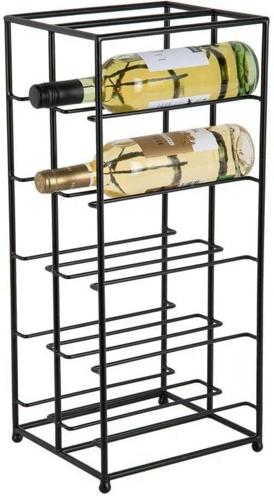 present time Weinregal Duo Floor 57 x 25 cm, Schwarz (Porte-bouteilles de vin)