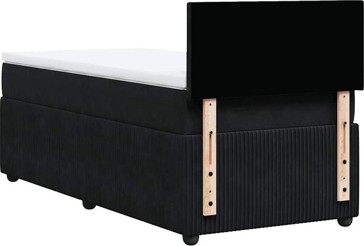 Produktbild vidaXL Bo x springbett mit Matratze 200 x 200 cm Samt (200 x 200 cm)