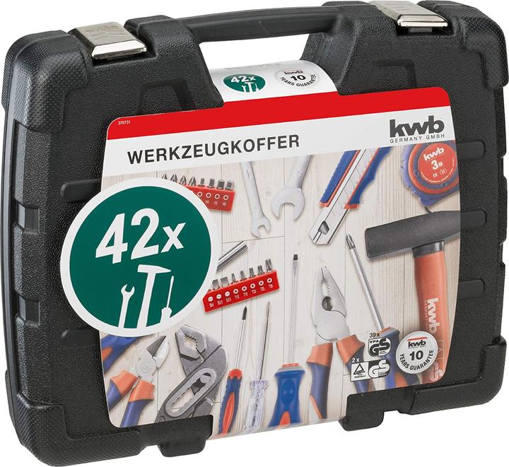 Actual product image kwb Toolbox equipped (42 pieces)