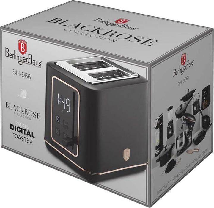 Actual product image BerlingerHaus Toaster Black Rose Collection