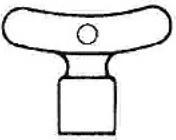 Broen Løs Nøgle T/aftap.Vent. - 74 1419-004