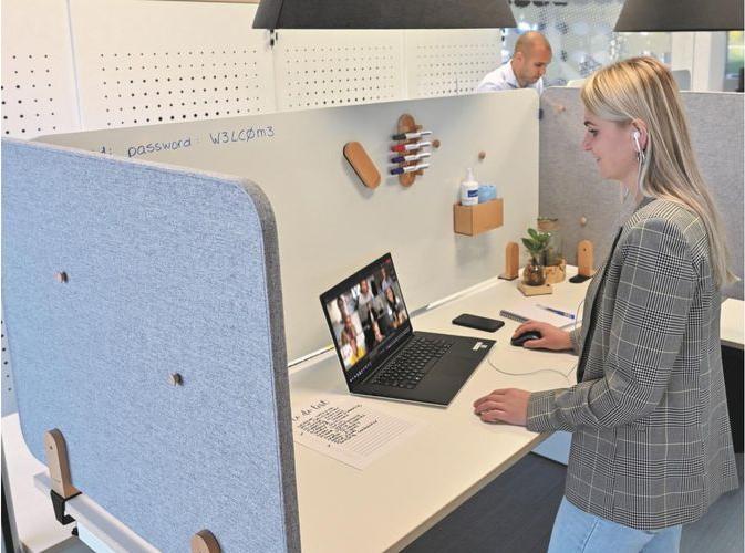 Produktbild Legamaster Schreibtischtrennwand ELEMENTS 60 x 80 cm, Grau (60 x 80 cm)