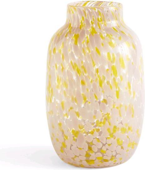 HAY - Splash Vase Round L - Light Pink and yellow (541360) (1 x)