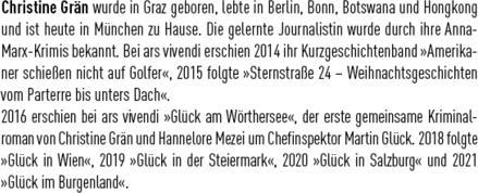 Nährwerte und Zutaten Anna Marx und der sanfte Tod (Deutsch, Christine Grän, 2021)