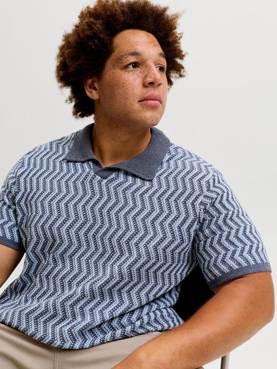 Produktbild Jack & Jones Joraiden Knit Split Neck Polo Styd Pls (3XL)