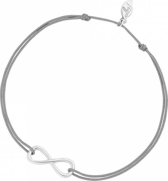 Image du produit Bracelet INFINITY, or blanc 14 carats, gris (Bande synthétique, Or blanc 14 carats (585) rhodié)