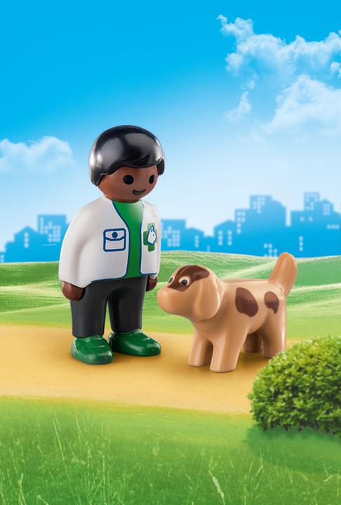 Produktbild Playmobil Tierarzt mit Hund (70407, Playmobil 1.2.3)