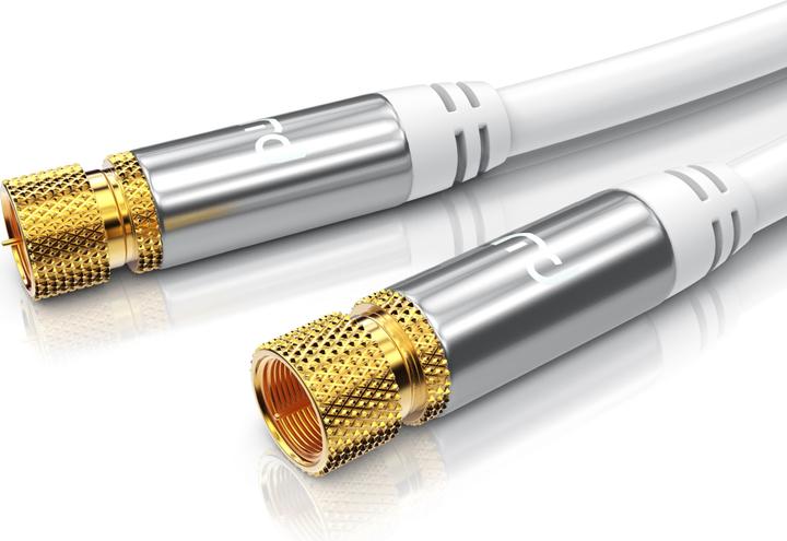 Actual product image Primewire SAT Kabel HDTV - Premium SAT coaxial cable - TV HDTV Radio DVB-T DVB-C DVB-S DVB-S2, 4-fold (135 dB, Satellite cable)