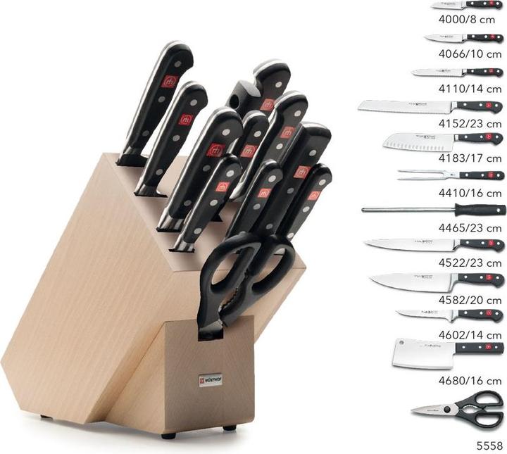 Produktbild Wüsthof Classic Messerblock mit Teilen Buche