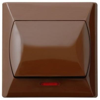 Ospel ŁP-3AS/24, Taster + Schalter, Braun